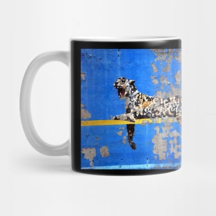 Banksy Mural Graffiti Leopard Bronx Zoo Wall Mug